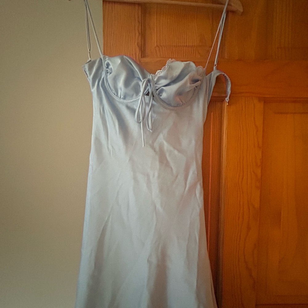 Lucy in the Sky Light Blue Spaghetti Strap Dress